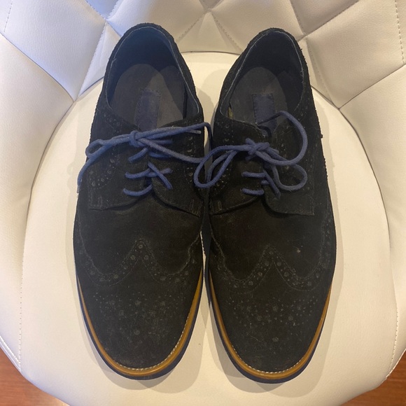 Men’s suede lace up loafer Joseph Abboud size 8 1/2 - Picture 1 of 6